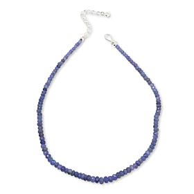 Jay King Sterling Silver Faceted Tanzanite Bead Necklace