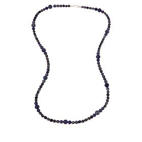 Jay King Sterling Silver Iolite Bead 36" Necklace