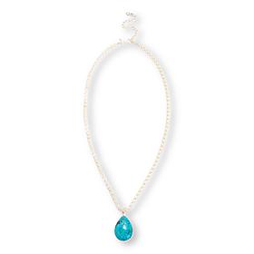 Jay King Sterling Silver Kingman Turquoise Pendant with 18" Chain