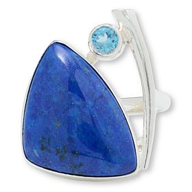 Jay King Sterling Silver Lapis and Blue Topaz Ring
