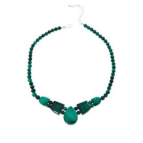 Jay King Sterling Silver Malachite Necklace