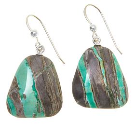 Jay King Sterling Silver Multicolor Boulder Variscite Drop Earrings