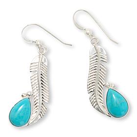 Jay King Sterling Silver Royal Blue Turquoise Earrings
