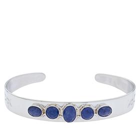 Jay King Sterling Silver Tanzanite 5-Stone Cuff Bracelet