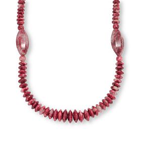 Jay King Sterling Silver Thulite Bead 18" Necklace