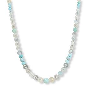 Jay King White Topaz and Blue Larimar Beaded Necklace