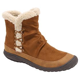 JBU Briar Ankle Boot with Faux Shearling Fur Detail