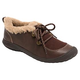 JBU Dalia Moccasin-Style Shoe with Faux Fur Trim