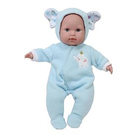 JC Toys Berenguer Boutique Doll Outfit Blue Elephant Themed Onesie