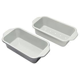 Jet Tila Heavy-Gauge Nonstick Ceramic Loaf Pan with Insert