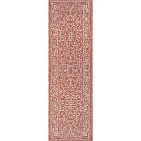 JONATHAN Y Charleston Vintage Filigree Indoor/Outdoor 2' x 10' Runner