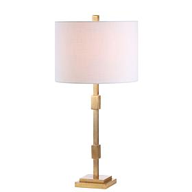 JONATHAN Y Gold Leaf Windsor 29" Metal LED Table Lamp