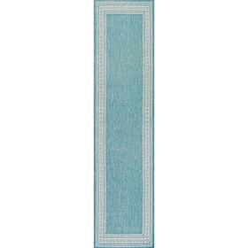 JONATHAN Y Lucia Classic Diamond Border Indoor/Outdoor 2' x 8' Runner
