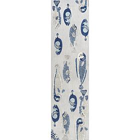 JONATHAN Y Nerja Coastal Fish High-Low Indoor/Outdoor 2' x 8' Runner