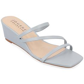 Journee Collection Womens Takarah Wedge Sandals