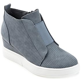 Journee Collection Women's Wide Width Clara Sneaker Wedge