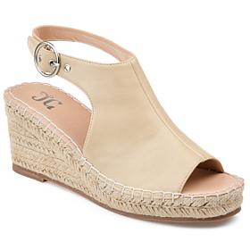 Journee Collection Womens Wide Width Crew Wedge Sandal