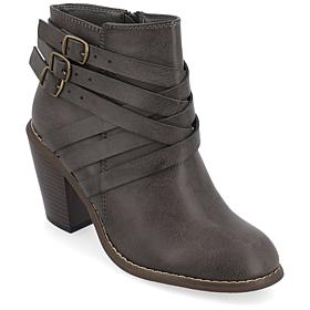 Journee Collection Womens Wide Width Strap Bootie