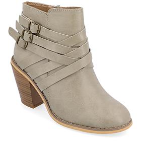 Journee Collection Womens Wide Width Strap Bootie