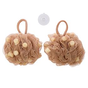 Joy CleanBoss 2-pack Body Wash Loofah Puffs with Soap Beads