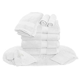 Joy CleanBoss Bath Makeover 12pc USA Cotton Towel Set w/Rug