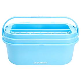 Joy CleanBoss Clean Flat Mop Bucket & Stand w/Antimicrobial 