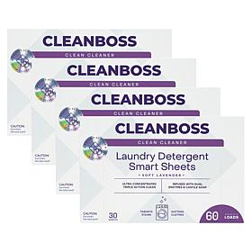 Joy CleanBoss Powerful Laundry Smart Sheets 4pk Up to 240 Loads!