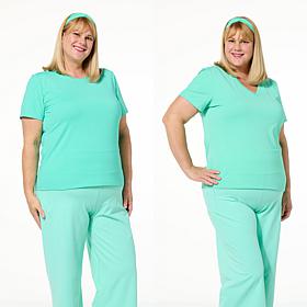 Joy Collection Cool & Clean Two Performance Tees w/Headband