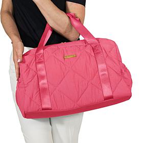 Joy Collection Quilted Duffle & Belt Bag Set w/Antimicrobial Lining