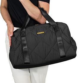 Joy Collection Quilted Duffle & Belt Bag Set w/Antimicrobial Lining
