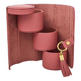 Joy First Class Luxury Leather Hard Sided Jewelry Case