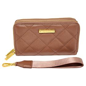 Joy Luxe Leather Best Gift Ever Double Wallet With Wrist Strap