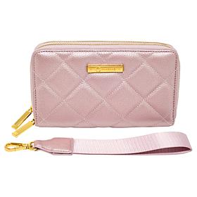 Joy Luxe Leather Best Gift Ever Double Wallet With Wrist Strap