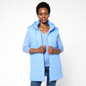 Joy Performance Luxe All-Weather Puffer Vest with Removable Hood