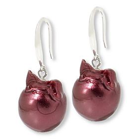 KALIFANO Cultured Baroque Colors of Pearl Drop Silver Earrings