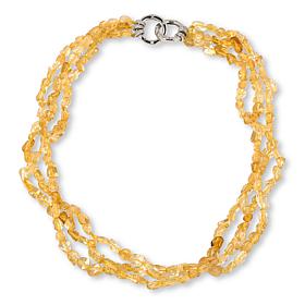 KALIFANO Gemstone Nugget Convertible Multi-Strand Necklace