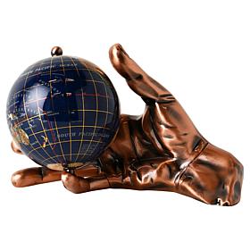 KALIFANO Handcrafted World in Hand Gemstone Globe