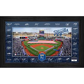 Kansas City Royals Framed 2025 Signature Field Team Roster