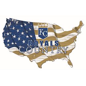 Kansas City Royals USA Shape Flag Cutout