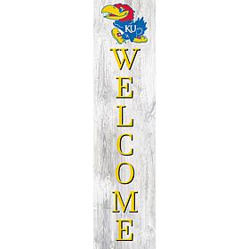 Kansas University 48" Welcome Leaner