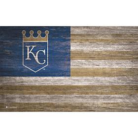 KC Royals Distressed Flag 11x19