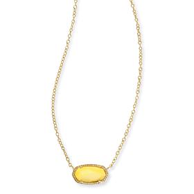 Kendra Scott Elisa 15" Yellow Mother-of-Pearl Pendant Necklace