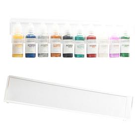 Kingston Crafts Everyday Glitter Glue 10-pack with Storage Box