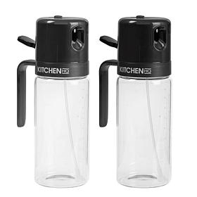 Kitchen HQ 2-pack Spray & Pour Glass Oil Sprayers