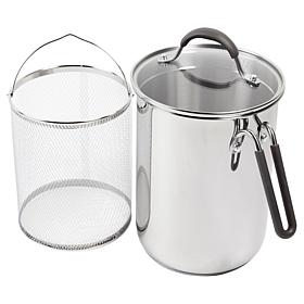 Kitchen HQ 4.5-Quart Stainless Steel Vertical Pot with Steamer