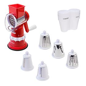 Kitchen HQ Speed Grater & Slicer with Suction Base & Drum Holder