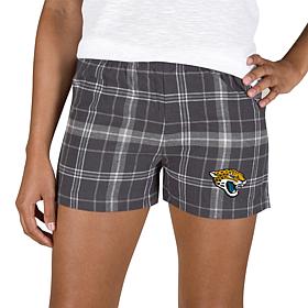 Ladies 100% Cotton Flannel Lounge Shorts with Heat Transfer