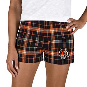 Ladies 100% Cotton Flannel Lounge Shorts with Heat Transfer