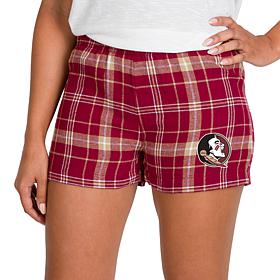 Ladies 100% Cotton Flannel Lounge Shorts with Heat Transfer