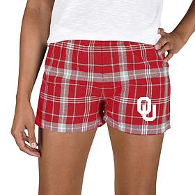 Ladies 100% Cotton Flannel Lounge Shorts with Heat Transfer